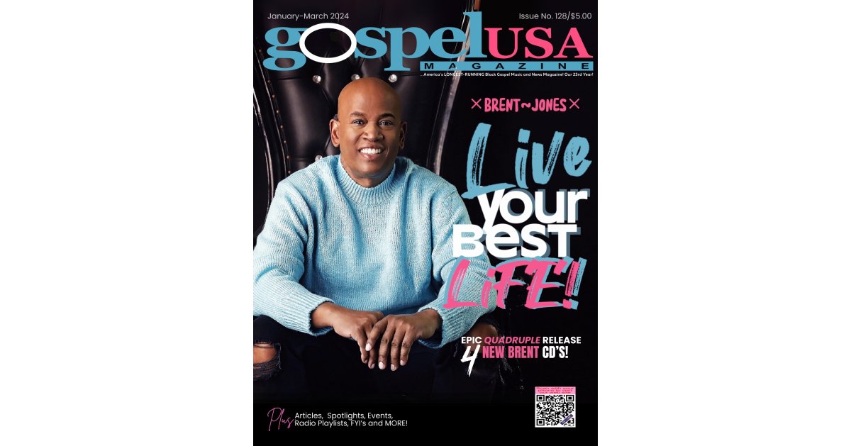 Brent Jones Graces Cover of Gospel USA Magazine
