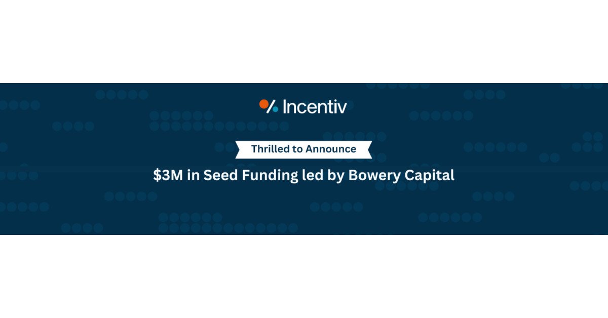 Incentiv Inc. Announces $3M Seed Round Led by Bowery Capital to Transform How Private Equity Investors Attract & Motivate Top Executive Talent