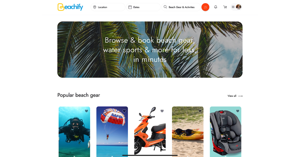 Introducing the First Beach Gear Rental App - Beachify