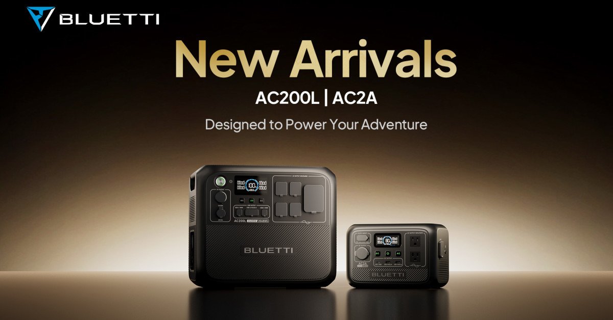 BLUETTI Debuts AC200L and AC2A Portable Power Stations in the Canadian Market