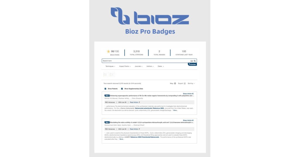 Bioz and Gamry Instruments Partner to Provide Customers With Product Validation Knowledge