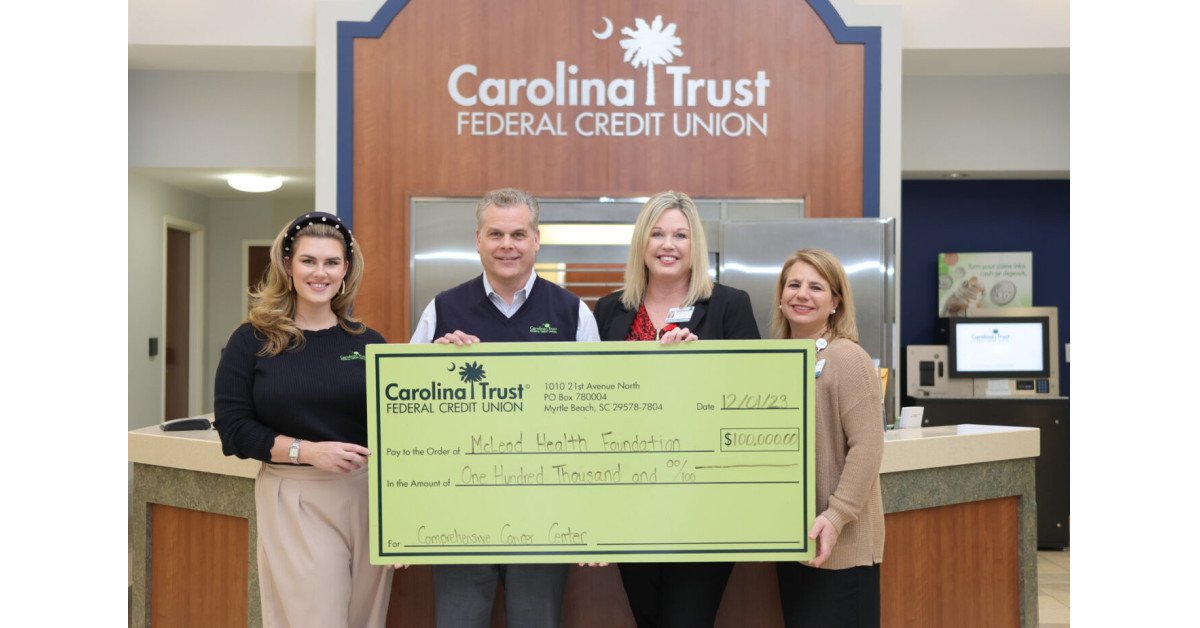 Carolina Trust Federal Credit Union Proudly Announces Its Support of the McLeod Health Foundation