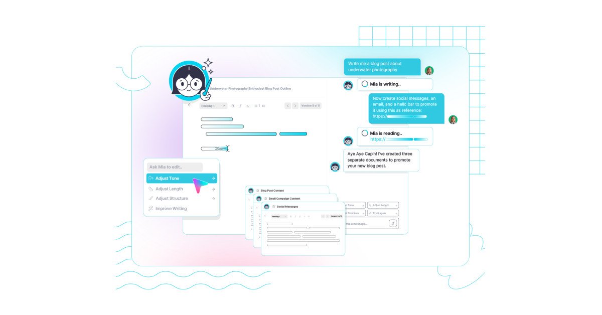 CoSchedule Launches Hire Mia: A New AI-Writing Assistant for Marketers