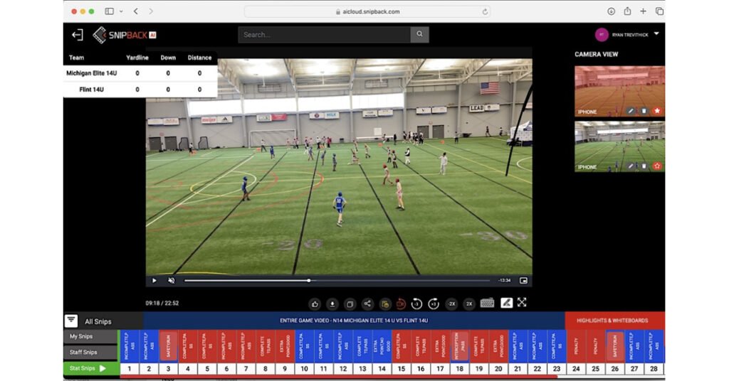 Legacy 7on7 Football League Announces Partnership With Snipback AI for Filming League Play
