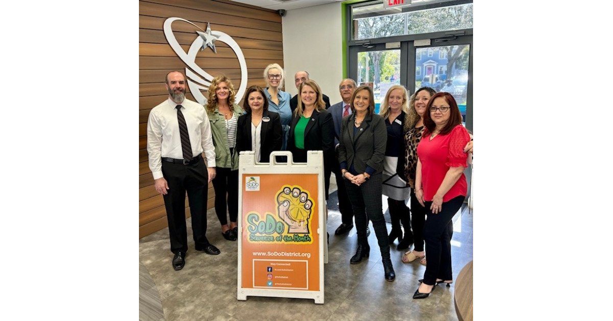 Orlando Credit Union Accepts SoDo District Business of the Month Award