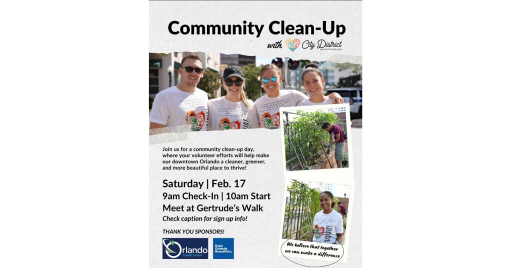 Orlando Credit Union Partners With Local Organizations to Launch Community Clean Up Event
