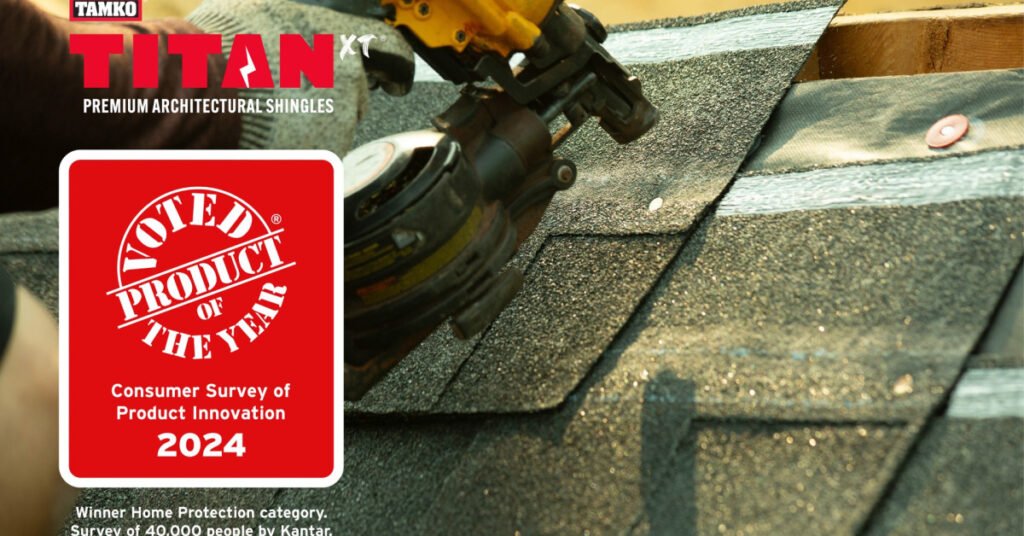 TAMKO Titan XT® Shingle Wins 2024 'Product of the Year' Award