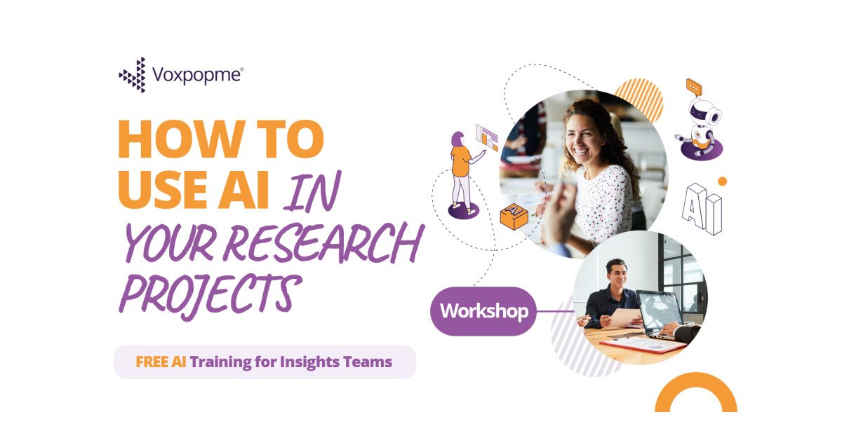 Voxpopme Announces AI Workshops for Insights Teams and Ad-Hoc Services