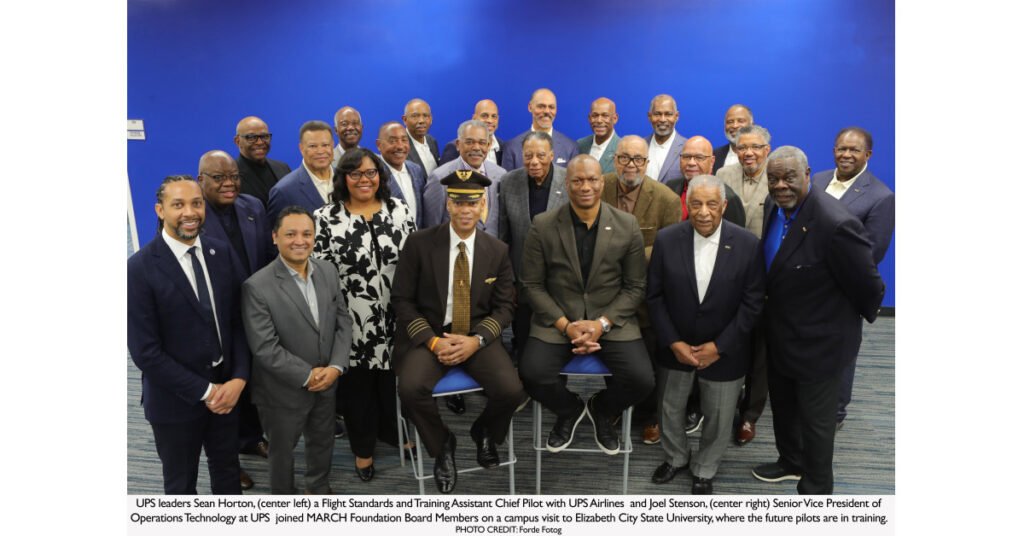MARCH Foundation Board Visits ECSU in Support of Training Future Pilots