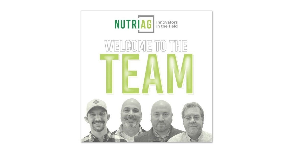 NutriAg Expands Team With Four New Members to Drive Growth in the USA