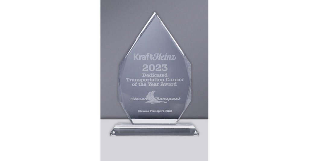 Stevens Transport Receives Kraft Heinz Dedicated Transportation Carrier of the Year Award