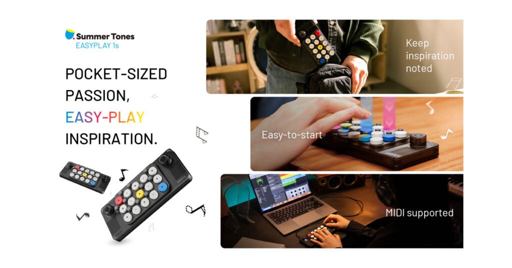 SummerTones Announces Launch of EASYPLAY 1s: Play It Easy, Mini, Affordable, Yet Powerful Music Keyboard