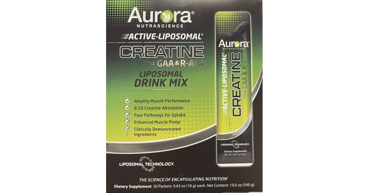 Vida Lifescience, the Exclusive US Partner for Aurora Nutrascience, Introduces Active-Liposomal Creatine Plus With GAA & R-ALA